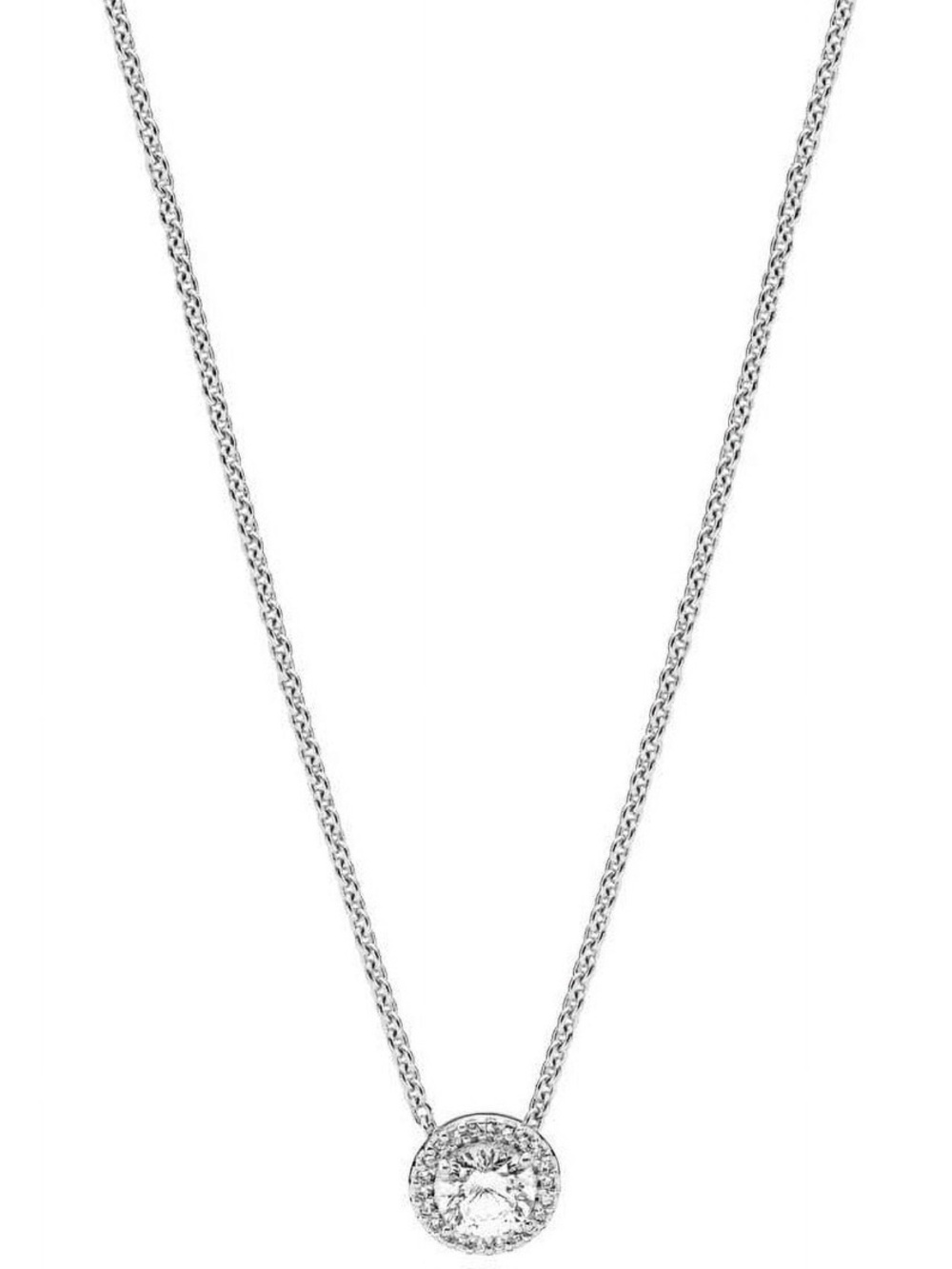 Pandora Classic Silver Halo Pendant Necklace - Silver